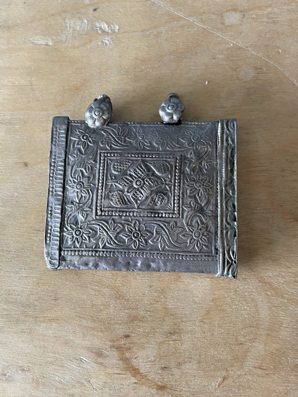 Antique Silver Taweez Prayer Locket Pendant