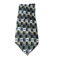 J GARCIA Collection Twenty 20 MEGALITHS Men’s Silk Purple Black & Gold Neck Tie
