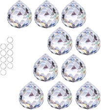 40mm Crystal Ball Prism 10 Pack Spherical Decor for Chandeliers Windows Rainbow4