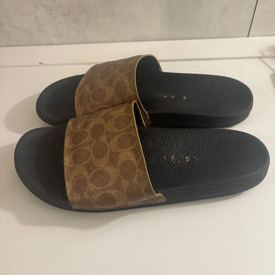 Sandalias Coach para mujer Udele marrón y negro talla 10M Foto 4 de 4