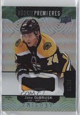 2017-18 Upper Deck Trilogy Green Foil Jersey 1/35 Jake DeBrusk #104 Patch 1ir8