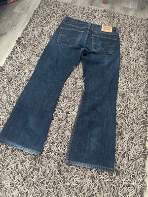 Vintage JEANS LEVIS 507/512 ''Bootcut'' W32 L30 Dark Blue Washed Denim Rare