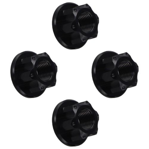 Bicycle For Rear Hub M10 Track Wheel Nuts Fixie 4 Pieces Aluminum Alloy - Picture 1 of 6