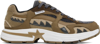 Bape Beige & Brown Shark STA #2 Sneakers - MSRP $595 - New in Box - Authentic