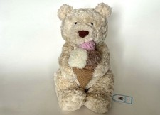 Jellycat Authentic Oatus Bear With Ice Cream. New York Exclusive. Limited Ed.