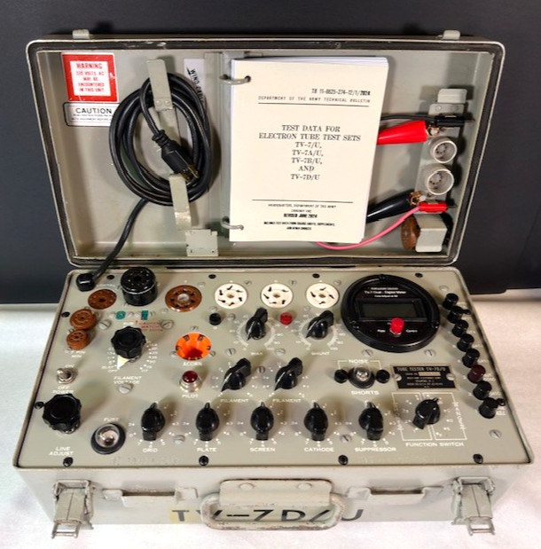TV-7 D/U Tube Tester Refurbished & Calibrated by Daniel Nelson June 2026