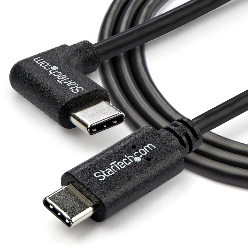 StarTech.com Cable de 1m USB-C a USB-C Acodado a la Derecha - Cable USB Tipo C e - Imagen 4 de 4