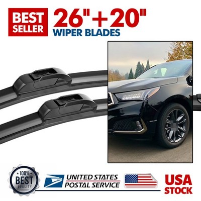 New Windshield Wiper Blades 26''+ 20'' Wiper Replacement Top Quality All Season