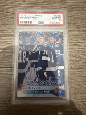 2016-17 Upper Deck UD Canvas Young Guns Brayden Point Rookie C233 PSA 10 Tampa