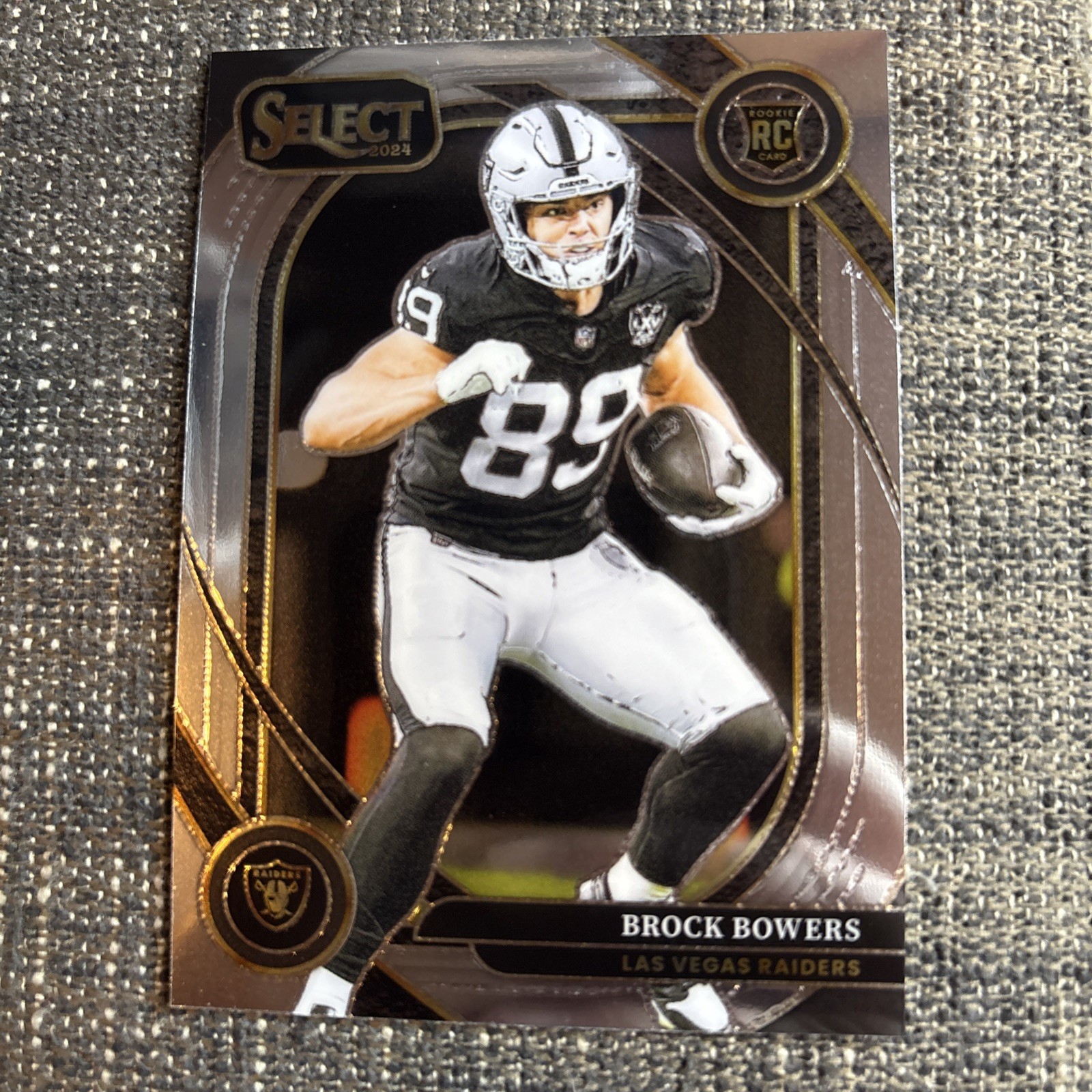 2024 Panini Select Brock Bowers RC Club Level #222 LV RAIDERS