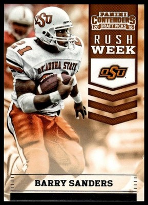 2016 Panini Contenders Draft Picks #18 Barry Sanders Rush Week