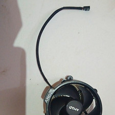 AMD CPU Fan with Heatsink Cooler Assembly Black/Silver Aluminum/Plastic