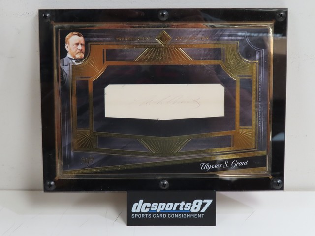 2021 Topps Transcendent Ulysses S. Grant Oversized Cut Signature Auto #1/1