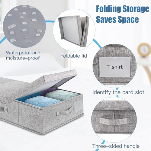 Sturdy Underbed Storage Containers with Handles - Perfect for Clothes & More - Picture 6 of 9