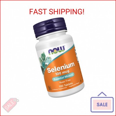 NOW Supplements, Selenium (L-Selenomethionine) 100 mcg, Essential Mineral*, 100