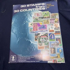 30 Stamps from 30 Countries - USPS Stamp Album, 1982  Never opened still sealed 