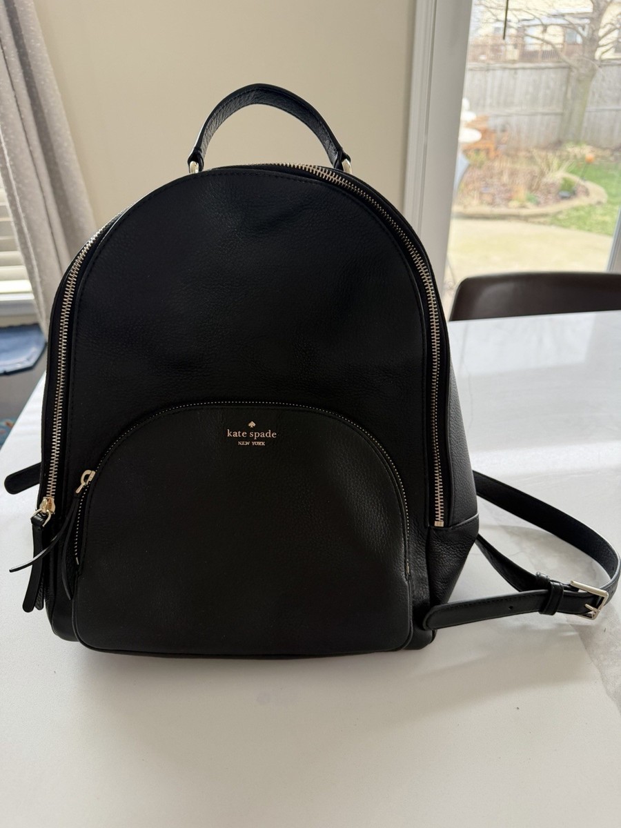 KATE SPADE HUDSON LARGE BACKPACK:NWT BLACK LEATHER Hudson Large Backpack | Kate Spade New York main image 3