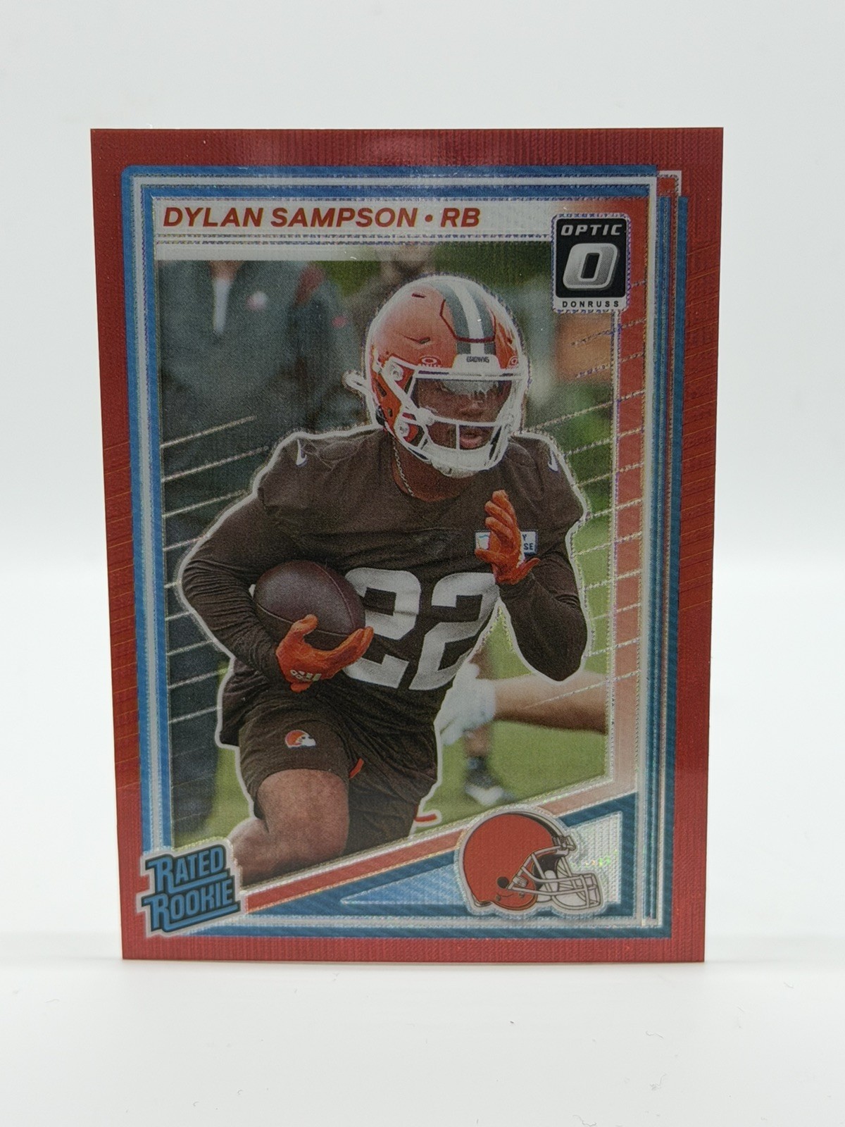 2025 Panini Donruss Dylan Sampson Optic Preview Red Wave Rated Rookie #389