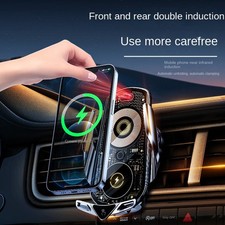66W Fast Wireless Charging Car Charger Mount Automatic Clamping Car Phone Holder