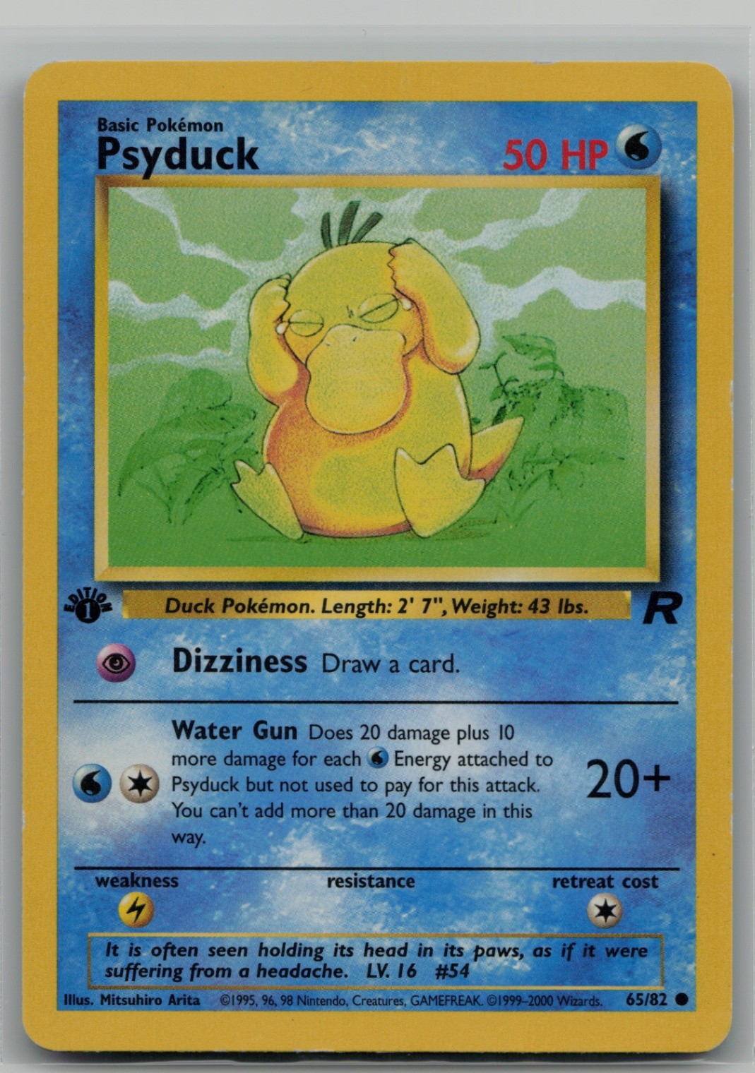 Psyduck Common Team Rocket 65/82 NM