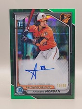 2024 Bowman #CPA-AMO Aneudis Mordan Chrome Prospects Autographs Green #/99