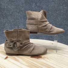 Nine West Vintage America Thalassa Boots Womens 7 M Western Bootie Leather Beige