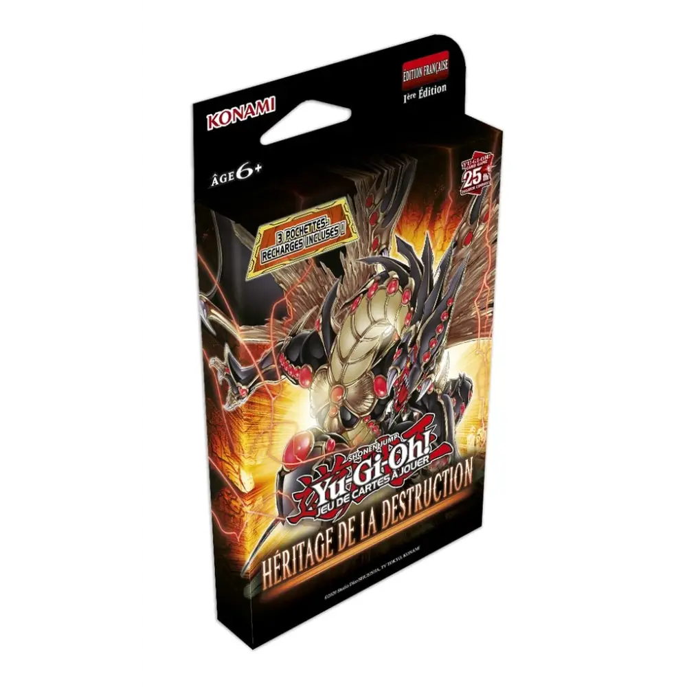 Konami Multicolore Set De 3 Boosters Cartes À Jouer Héritage De La Destruction - Neuf - Image 3
