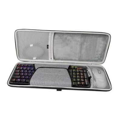  90%-96% Keyboard and Mouse Case, Hard Shell Travel Carrying Bag for 100 Keys 