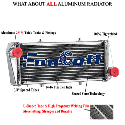 All Aluminium Radiator For Ultralight Rotax 914 912 912i UL 4-STROKE ENGINE NEW.