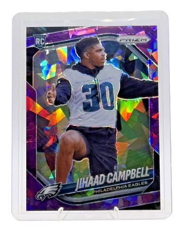 2025 Panini Prizm Football Purple Ice Jihaad Campbell #334