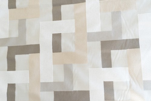 Kravet Farnsworth designer embroidered camel drapery fabric remnant 1 yard - Picture 2 of 3