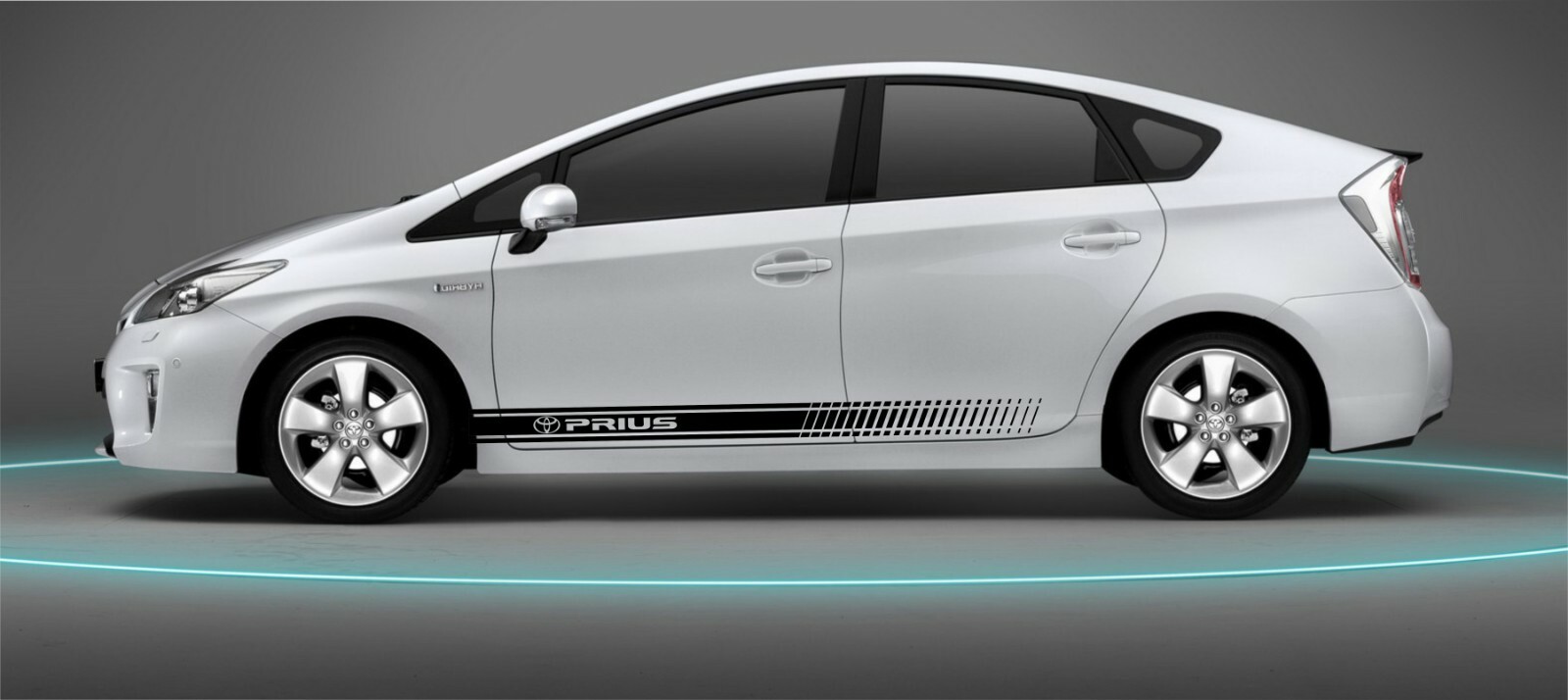 Toyota PRIUS 1pcs Side Stripe body Decal graphics vinyl sticker left