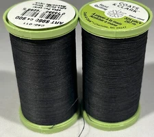(2 PACK) Coats & Clark Hand Quilting Thread 325yd - BLACK