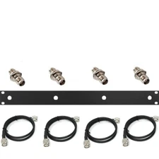 Front Mount Antenna Rack Kit 4 x TNC Connectors & 4 x TNC Cables