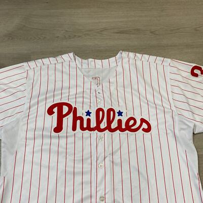 Authentic Majestic Coolbase Philadelphia Phillies #33 Pinstripe