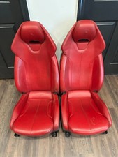 2015 Lamborghini Huracan Lp610-4 Red Leather Front Seats Oem Genuine Oem Wear 2015 Lamborghini Huracan Lp610-4 Red Leather Front Seats Oem Genuine Oem Wear