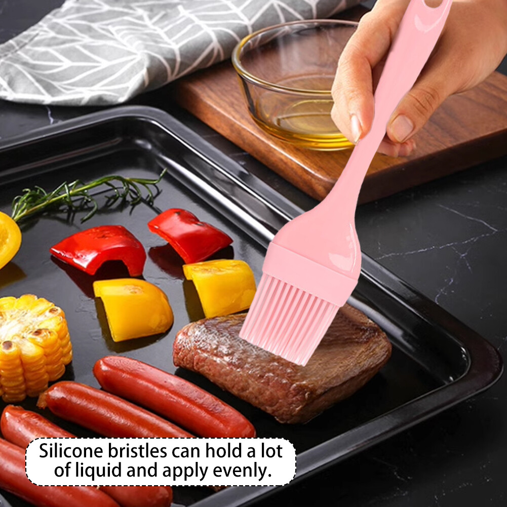 4pcs/set Piping Bag Cooking Pastry Brush Dishwasher Safe Silicone
