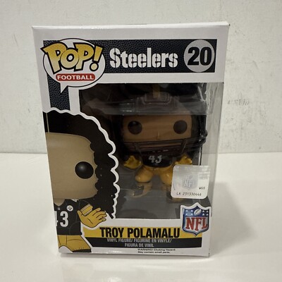 Funko Pop! Football #20: Troy Polamalu ~ NFL Pittsburgh Steelers ~ 2014 Vaulted