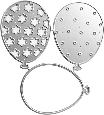 1pc Silver Balloon Metal Cutting Dies Scrapbooking Stencil Die,Card Making DI...