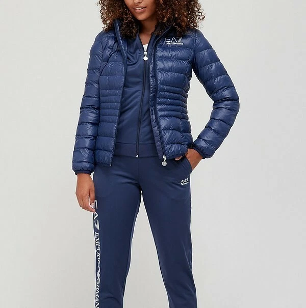 New EA7 Emporio Eco Down Packable Padded Jacket - Navy XXL | eBay