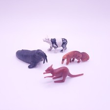 Vintage Plastic Safari Zoo Wild Jungle Farm Animals Lot Walrus Kangaroo Anteater