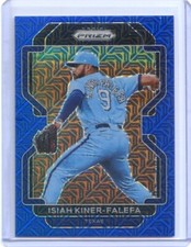 2022 PANINI PRIZM BLUE MOJO #/199 ISIAH KINER-FLEFA NO. 251 RANGERS