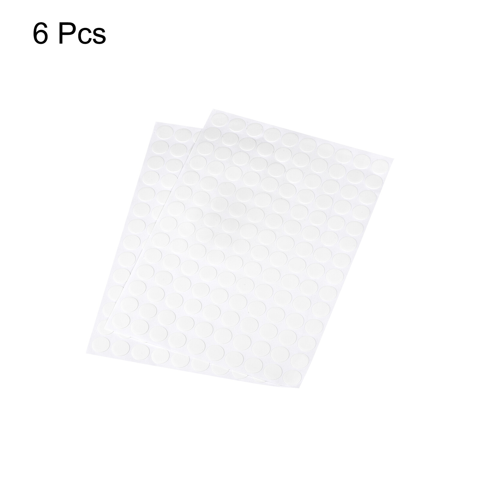 12mm Dia PVC Self Adhesive Screw Hole Cover Stickers White 6 Sheet/840pcs