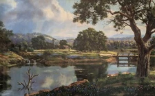 Glicee Print HQ "Peaceful Pond" Numbered 1291 of 3000