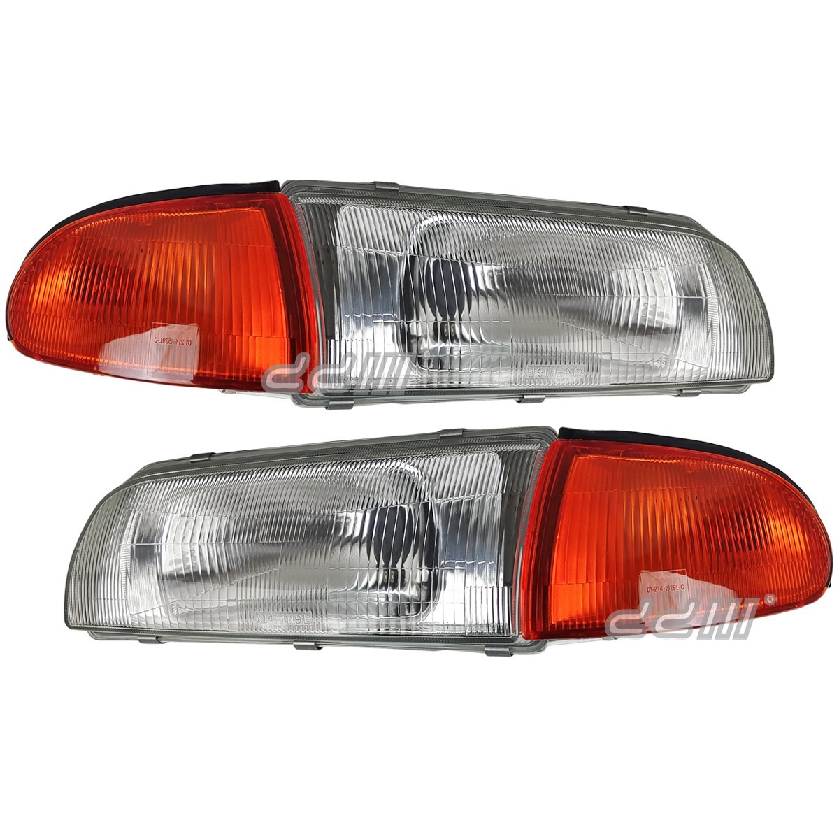 Headlight Amber Corner Lamp Fit For Mitsubishi Lancer Mirage 4D