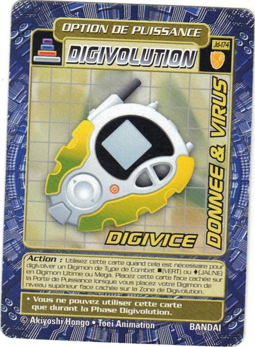 Digimon n° JD-175 - Digivolution - DIGIVICE DONNEE & VIRUS (A3009) - 第 1/1 張圖片
