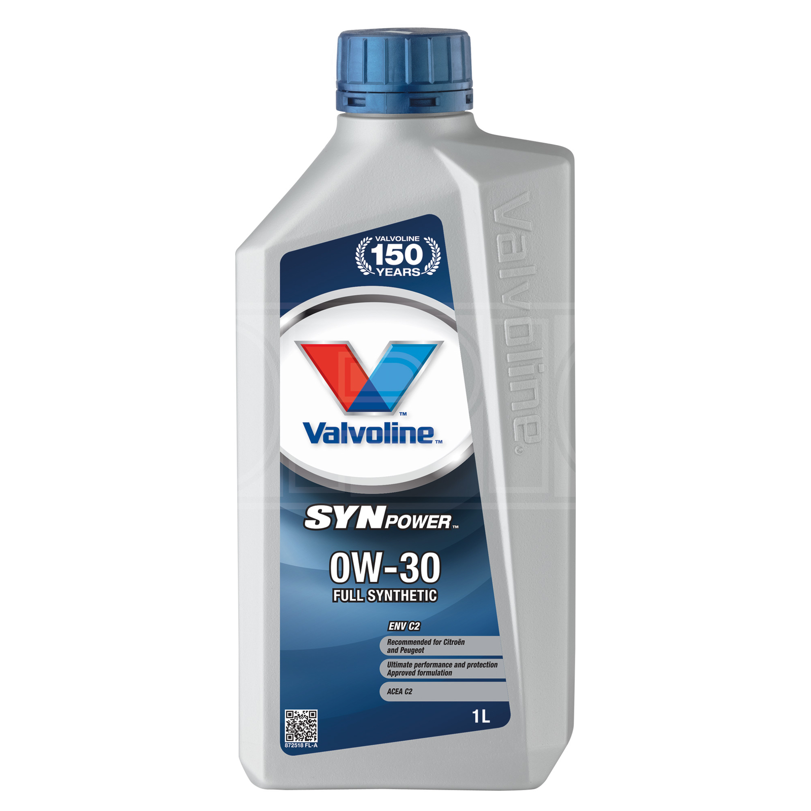Valvoline SynPower ENV C2 0W-30 0W30 Fully Synthetic Engine Oil - 1 Litre 1L