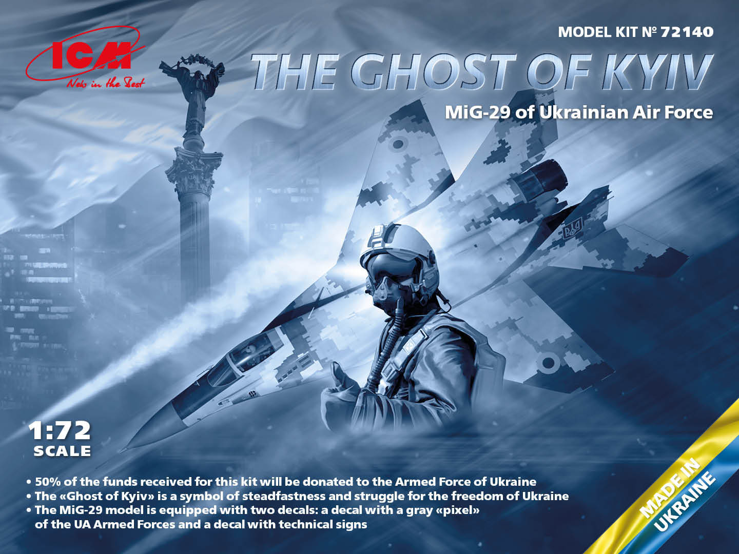 ICM 72140 - 1:72 The Ghost Of Kyiv - MiG-29 - New