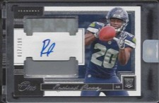 RASHAAD PENNY 2018 PANINI ONE RPA DUAL PATCH ON CARD AUTO RC #D 217/199