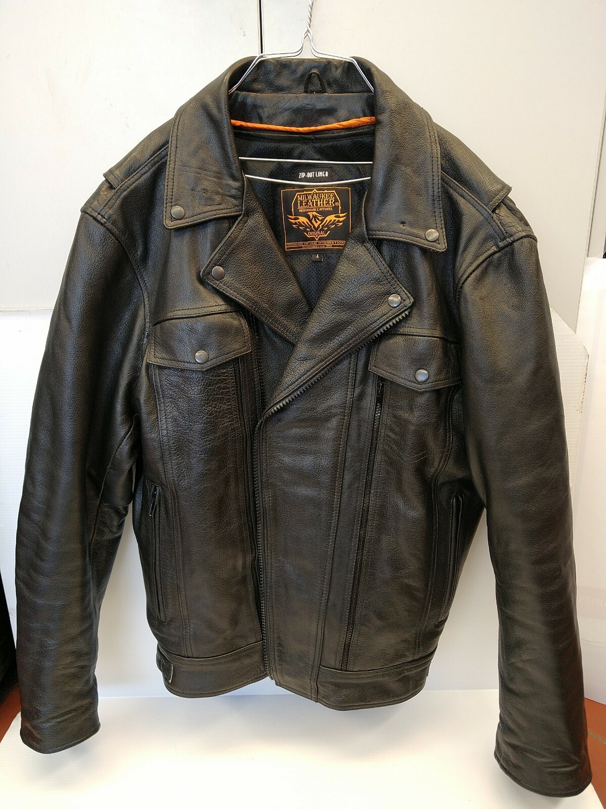 Original Milwaukee Leather Motorcycle Jacket Mens Ven… Gem